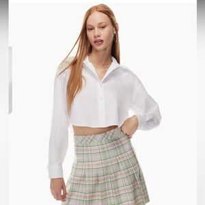 Aritzia Sunday best poppy cotton shirt size 1